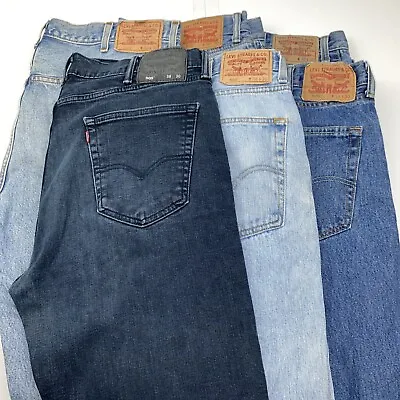 Lot Of 6 Levi's 505 Blue Jeans Men's Size 38x30 • $71.40