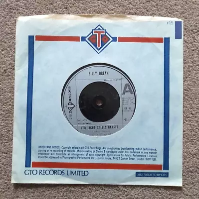 £14.99 • Buy Northern Soul Classic ~ Billy Ocean - Red Light Spells Danger - 1977 Vinyl 7  EX