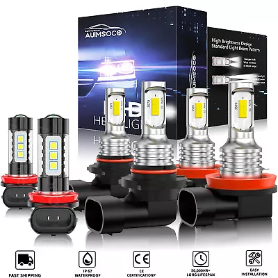 For Lexus HS250h 2010-2012 Combo LED Headlight Hi/Lo Beam Fog Light Bulbs 6000K • $34.99