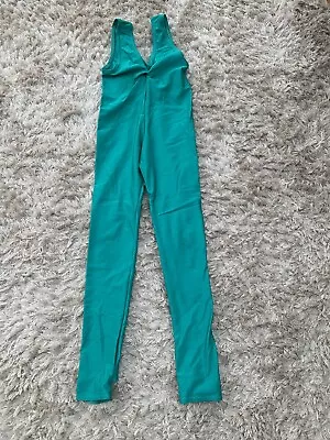 £6 • Buy LEOTARD - Dance Catsuit Green - Size 1 (6-8 Years)