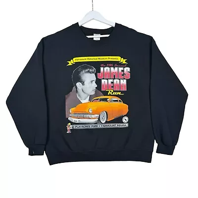 Vintage The 35th Annual 2014 James Dean Run Fairmount IN Sweatshirt Mens Large • $29.99