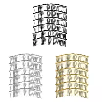 6 Pcs Metal Hair Clips Hair Combs Pin Barrette DIY Hair Accessories Findings • £5.03