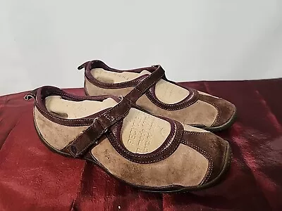 Merrell Circuit Mary Jane Brown Plum Suede Flats Women's Sz 8 • $21