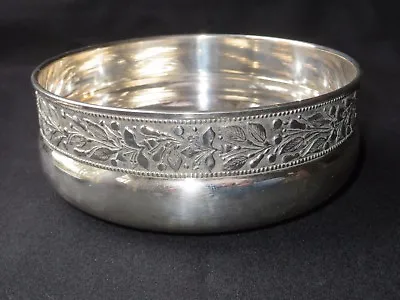 Italian Fatto A Mano 800 Silver Bowl Flowers Decorated Donato Zaccaro • $399