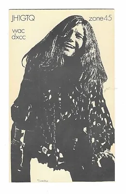 QSL Postcard Card Janis Joplin Japan  Ham Radio 1974 • $9.99