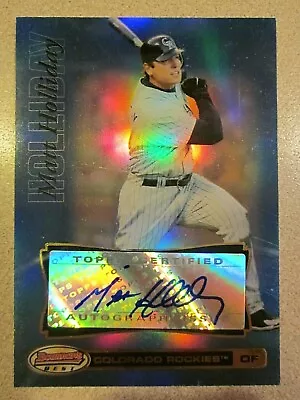 2007 Topps Bowman Best Blue #39 Matt Holliday Autograph Colorado Rockies 50/99 • $15.99