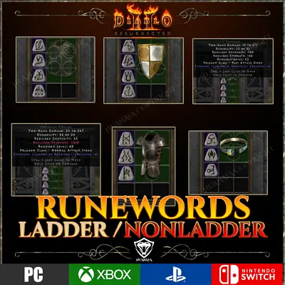 ✅ D2r All Runewords ✅ Pc Ps4 Ps5 Xbox Switch ✅ Diablo 2 Resurrected ✅enigma • $4.99