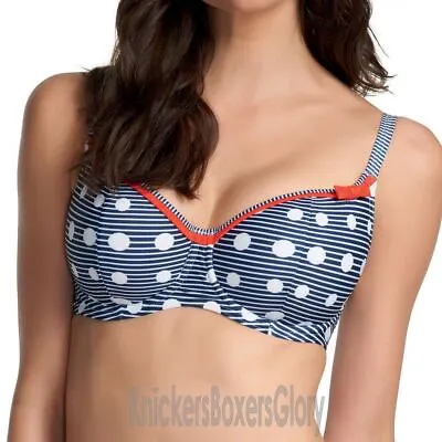 Freya Swimwear Hello Sailor Sweetheart Padded Bikini Top Lagoon 3465 • £18.95