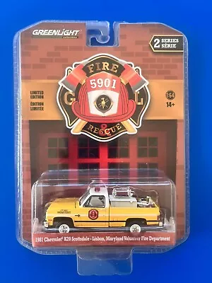 2023 Greenlight Fire & Rescue LISBON 1981 CHEVROLET K20 SCOTTSDALE PICKUP TRUCK • $39.95