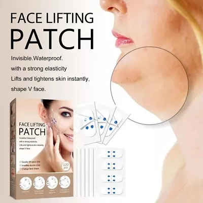 120pc Sticker Invisible Thin V-Shape Face Facial Label Lift Up Adhesive Tape • £4.99