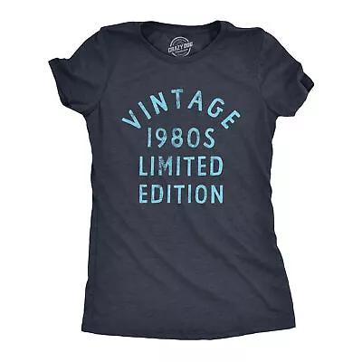 Womens Vintage 1980s Limited Edition T Shirt Funny Cool 1980 Theme Classic Tee • $13.08