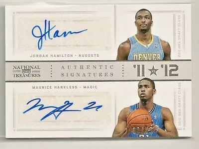 Jordan Hamilton/Maurice Moe Harkless 2012-13 National Treasures RC Dual Auto /49 • $8.99