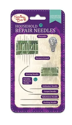 Household Repair Needles Pack Of 27 Carpet Leather Upholstery Curved Sailmaker • £4