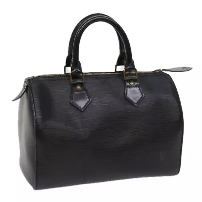 LOUIS VUITTON Epi Speedy 30 Hand Bag Noir Black M43002 LV Auth 64115 • $398