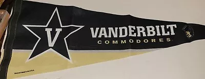VANDERBILT COMMODORES VANDY Black Gold Team Logo Pennant. New In Bag • $14.99
