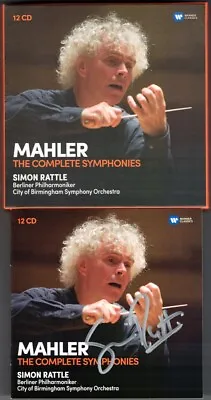 Sir Simon RATTLE Signed MAHLER Symphony No.1 2 3 4 5 6 7 8 9 10 Janet Baker 12CD • £136.42
