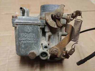 Solex 30 PICT-3 Used Carburetor VW Type 1 Type 2 Volkswagen Type I Type II • $20