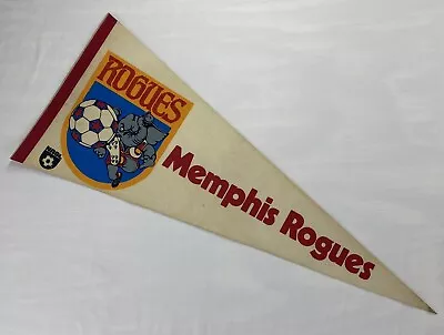 Vintage Memphis Rogues 30.5 Inch Pennant NASL Soccer Defunct • $43.99