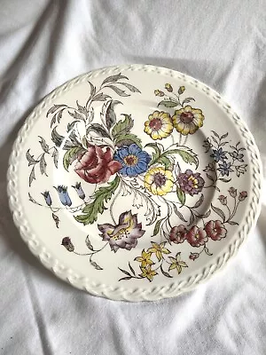 Vernon Kilns May Flower Round Chop Plate 12 Inches • $19.99