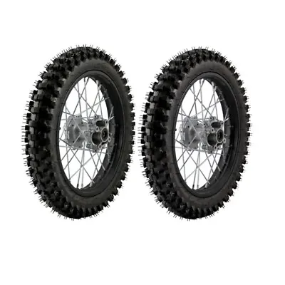 Front 70/100-19 Rear 90/100-16 Tire Wheel Rim Trail KX100 CR CRF Dirt Pit Bike • $260.83