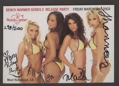 Benchwarmer Flo Jalin Mary Riley Marla Esposito Shannon Malone Quad AUTO /500 • $2.25