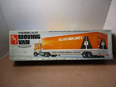 1/25 Amt Allied Van Lines Moving Semi Box Trailer #t564 Model Kit #2 • $39.99