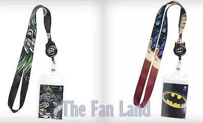 $12.95 • Buy New DC Comics Batman Or Joker Retractable I.D. Key Chain Lanyard