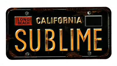 Sublime License Plate Sticker Decal Reggae Rock N Roll Ska Punk • $4.99