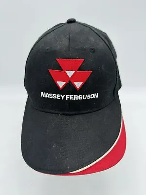 Massey Ferguson Tractors Hat Baseball Cotton  Adjustable Black Red Logo Legend • $7
