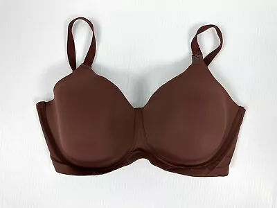 Simple Wishes Size 40DD Brown Supermom Nursing Bra Lightly Lined Excellent • $8.90