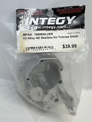 Integy  T8098SILVER T8098 V3 Alloy HD Gearbox For Traxxas Slash.  RARE!  NOS • $95