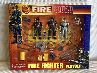 RARE NEW EXCITE Fire Squad Rescue Team Fire Fighter Play Set  6A • $34.99