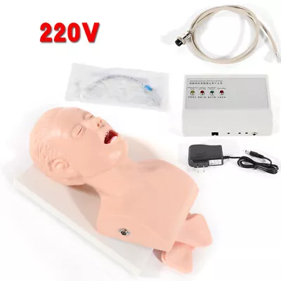 $239 • Buy 220V Intubation Manikin Study Teaching Adult Airway Management Trainer W/ Alarm