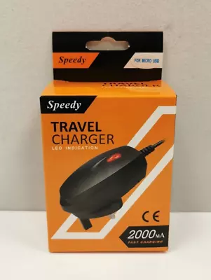 Speedy  2Amp Micro USB UK Power Supply Wall Charger - Lenovo/A10/A8/Raspberry Pi • £6.99