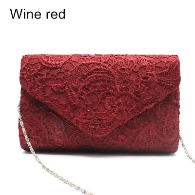 Lace Wallet Evening Party Wedding Handbags Messenger Bag Purse Clutch Bag • £9.31
