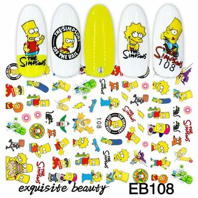 Cartoon Characters Nail Stickers Kids Friendly Nail Art Decal Fun Waterproof • $2.99