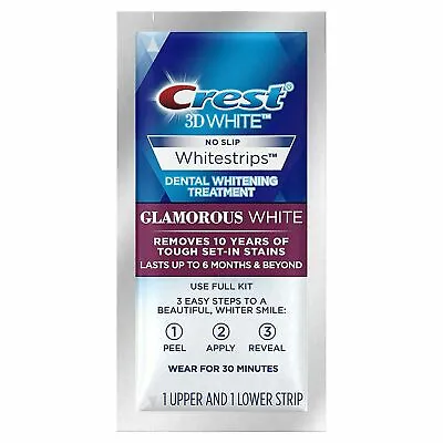 $58.95 • Buy Crest 3D White Whitestrips Teeth Whitening Treatments Strip  2 Or 7 Pouches