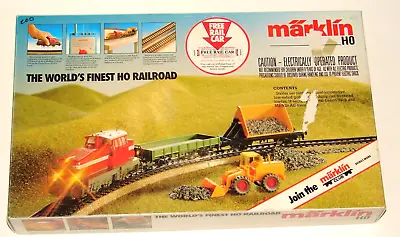 Vintage MARKLIN HO Scale 2912 Diesel Train STARTER SET In BOX Complete GERMANY • $529.36