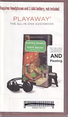 Minding Frankie By Maeve Binchy & Sile Bermingham Unabridged Playaway Audiobook • $9.99
