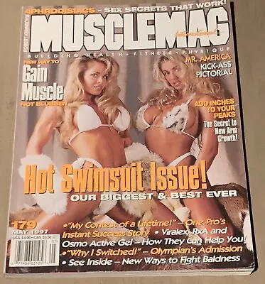 Swimsuit Issue - MuscleMag Bodybuilding Magazine - May 1997 #179 • $49.99