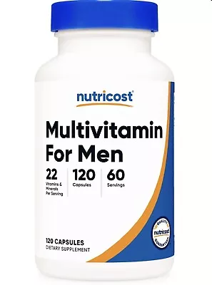 $13.50 • Buy Nutricost Multivitamin For Men 120 Capsules - Vitamins And Minerals
