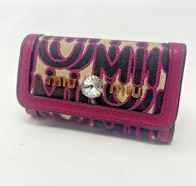 *Authentic* MIU MIU Key And Card Holder AMAZING CONDITION Incl Cards & Box • £95