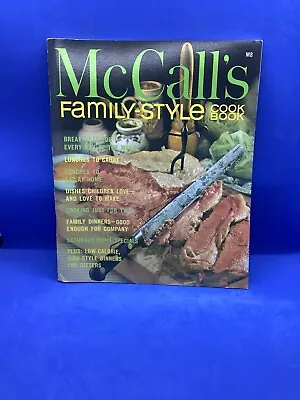 1965 McCall’s “Family Style” M8 Cookbook Softcover • $4.50