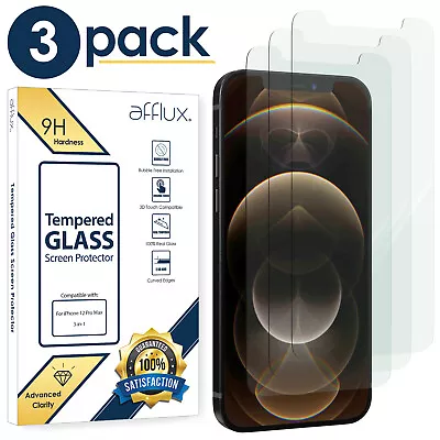 For IPhone 14 13 12 11 Pro Max X XS XR 8 Tempered Glass Screen Protector 3-Pack • $6.99