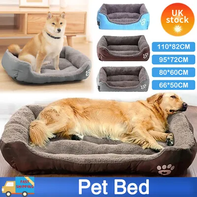 Pet Cat Dog Beds Cat Bed Soft Washable Puppy Cushion Warm Pet Basket XL XXL XXXL • £9.99