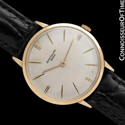 1965 PATEK PHILIPPE Vintage Mens Ref. 3468 18K Gold Watch - Minty With Warranty • $7295