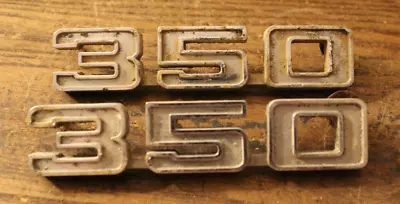 2 Vintage Chevy Truck Fender Emblems 350 Part Number 3962949 • $30