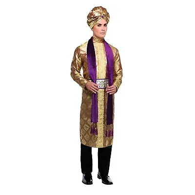 Adult Men's Bollywood Arabian Prince Fancy Dress Costume - One Size  • £31.99