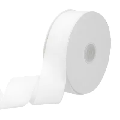 1-1/2  10 Yard Velvet Ribbon Polyester Single Face Spool Gift Wrap White • $17.98