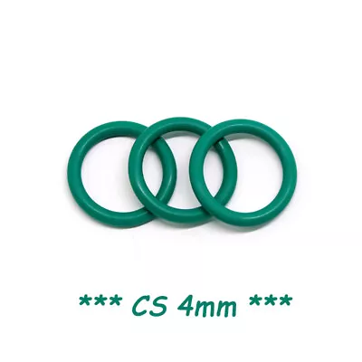 O Rings - Nitrile 4mm Cross Section (FKM) O-Rings Green Rubber Metric • £4.67